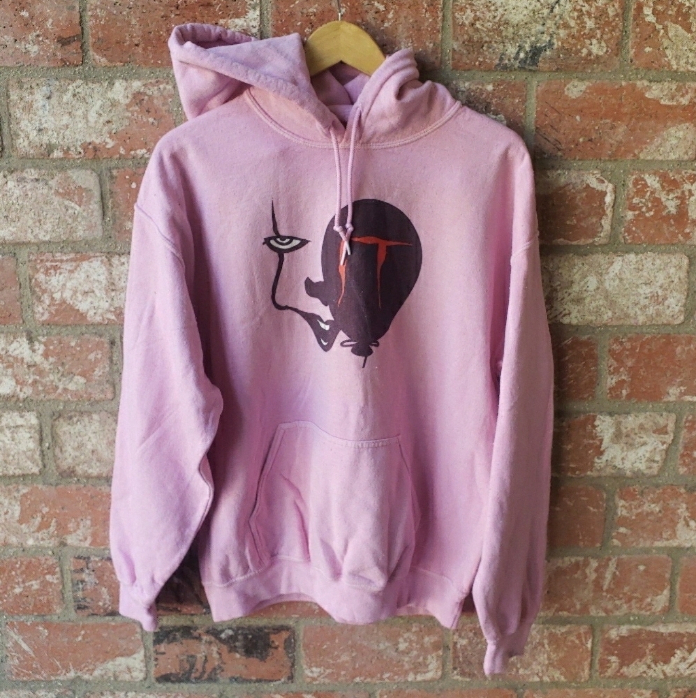 NWOT IT Chapter 2 Pennywise Face & Balloon graphic Hoodie Sweatshirt size Large